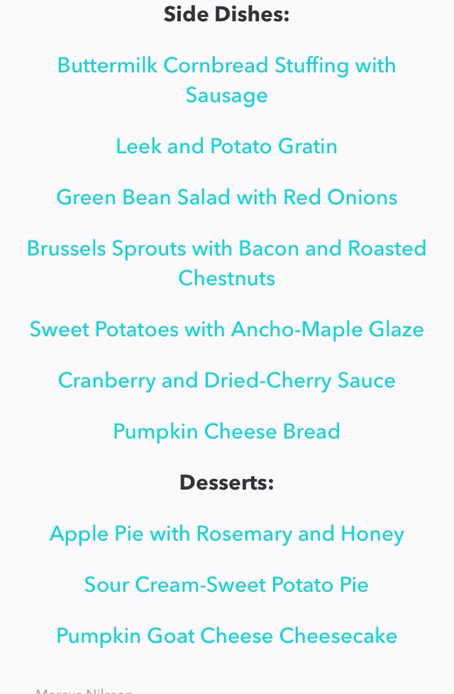 Thanksgiving Menu Plans #friendsgiving