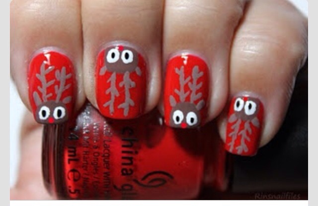 Christmas Reindeer Nail Art! ( 2 Different Nail Ideas! )
