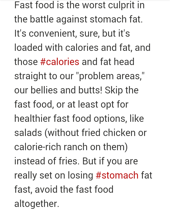 50 Ways To Lose Stomach Fat Fast! Part 1