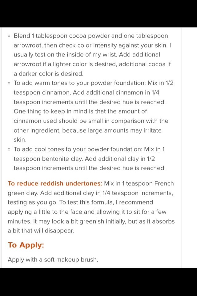 HOMEMADE FOUNDATION