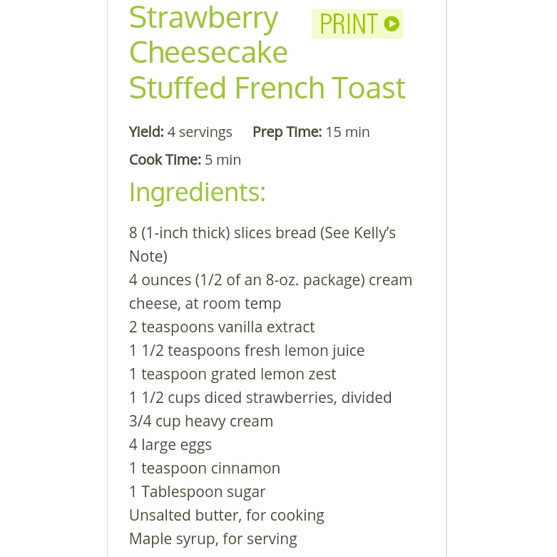 Strawberry Cheesecake Stuffed French Toast

