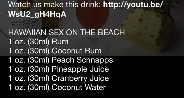 Hawaiian Sex On The Beach!