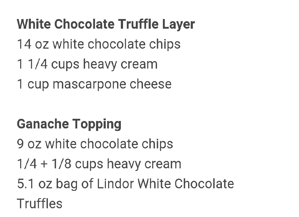 White Chocolate Truffle Cake !