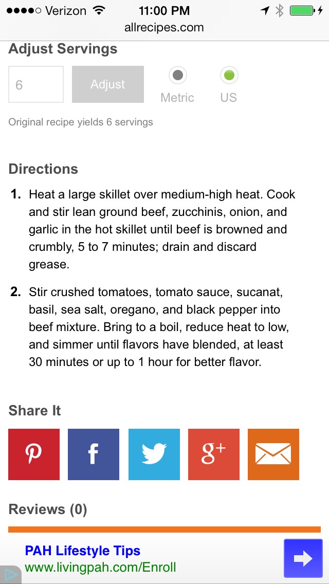 Clean Eating Hearty Pasta Sauce!!