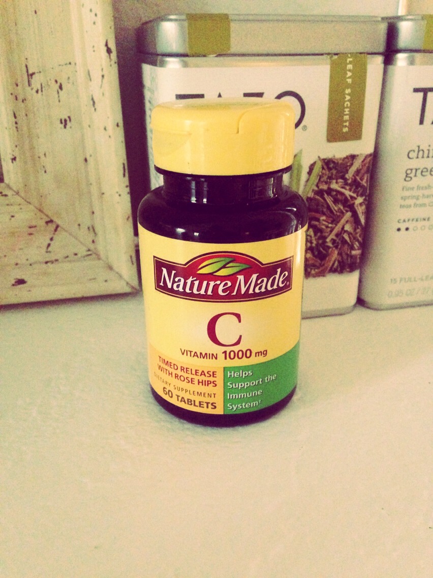 Don't forget Vitamin C. Everyone always forgets to take this one but I find it important for a healthy lifestyle and also building up that immune system. I can't afford to be home sick. 