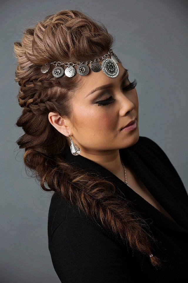 ❤️Day To Night Hairstyle | Mohawk Braid Into Fishtail Bun!❤️