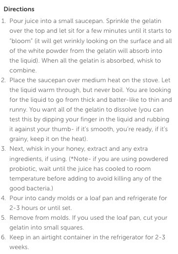 Homemade Gummy Recipe 