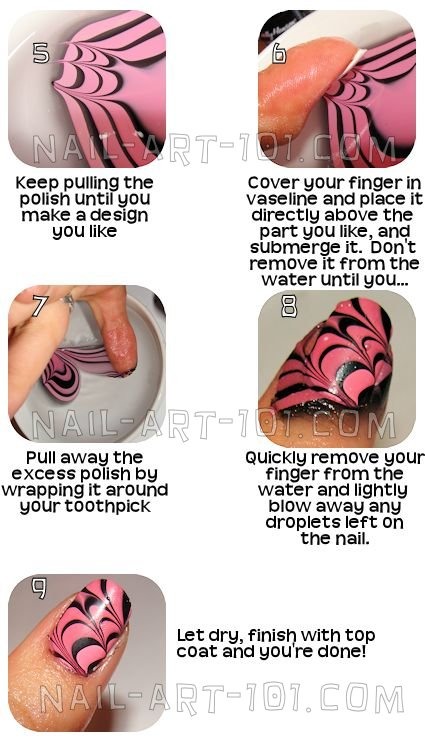 Cutest Marbling Nail Tutorial πππ―