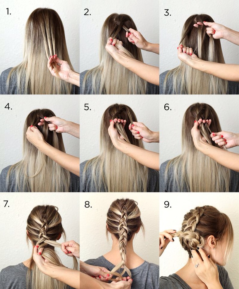🎀 Turn the page if you wanna read the step by step tutorial for this really cute braid . 
3⃣) The dutch braid