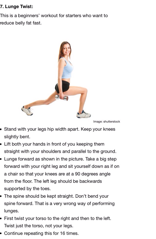 16 Simple Exercises To Reduce Belly Fat