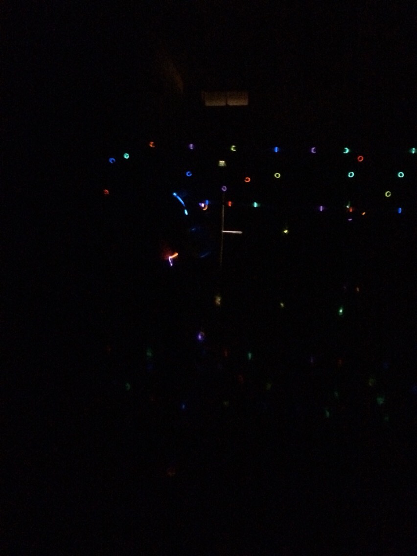 Put glows stick bracelets or necklaces on players 