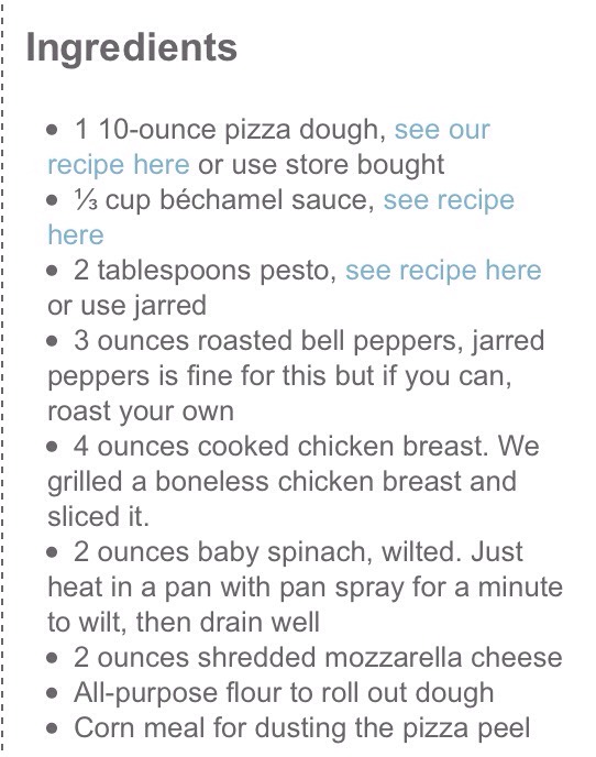 WHITE CHICKEN PIZZA!! 