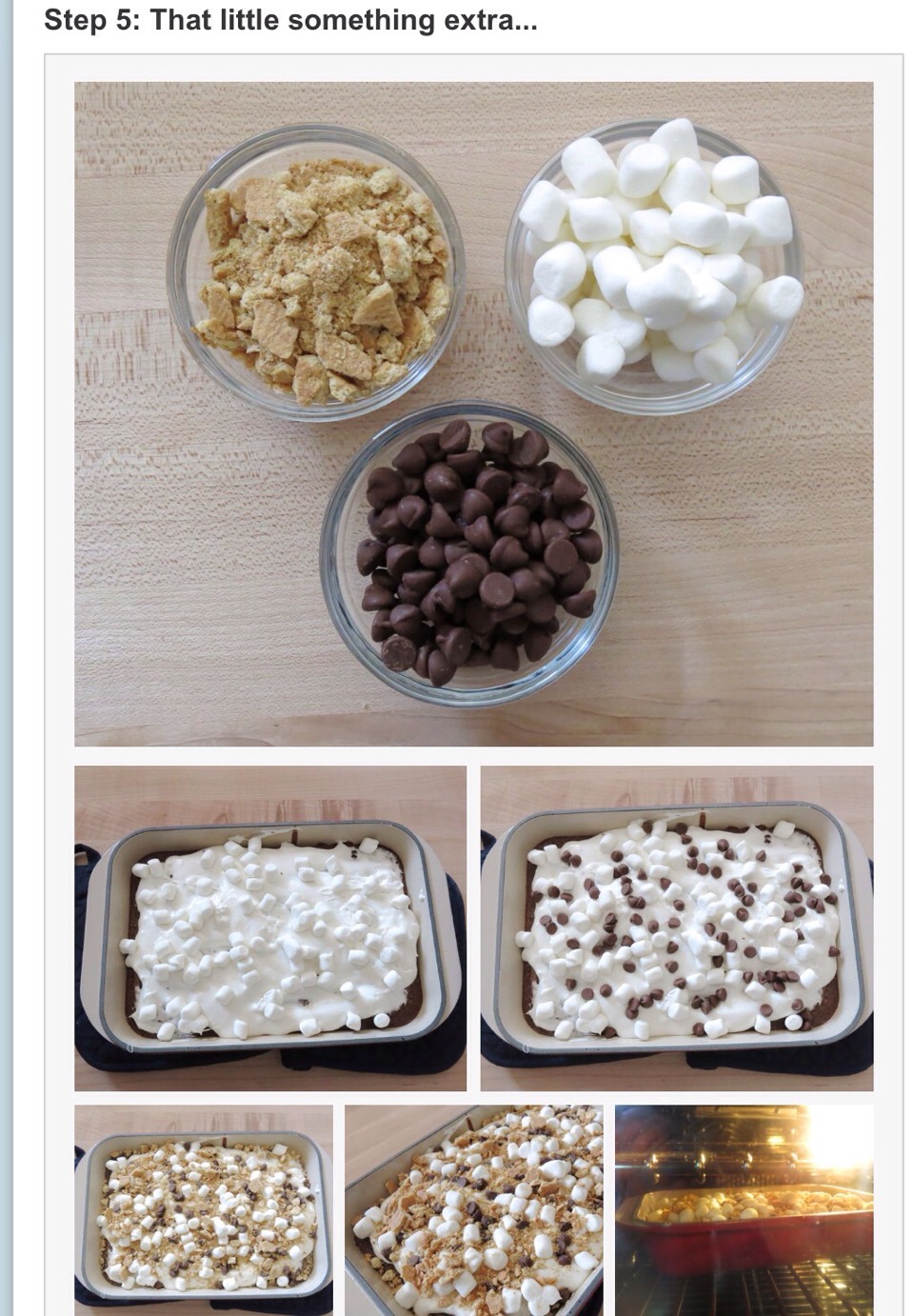 S'more Brownie Bars✨