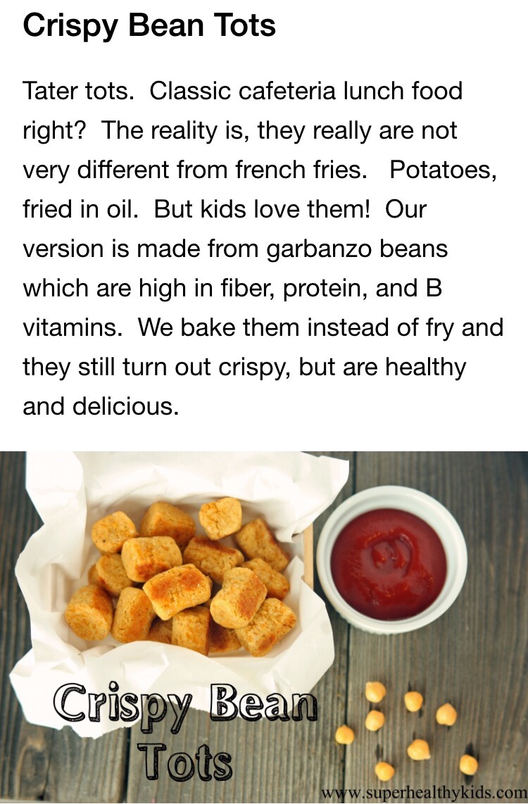 Crispy Bean Tots..super Healthy 👍