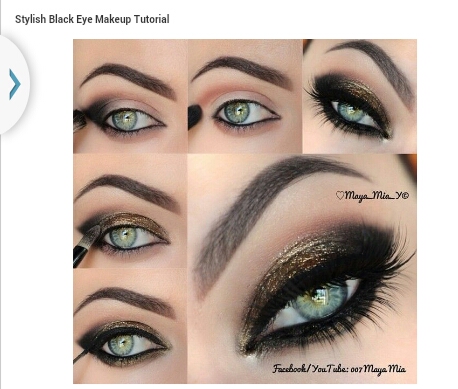 Top Ten Amazing Black Eye Makeup Tutorials!!!!!