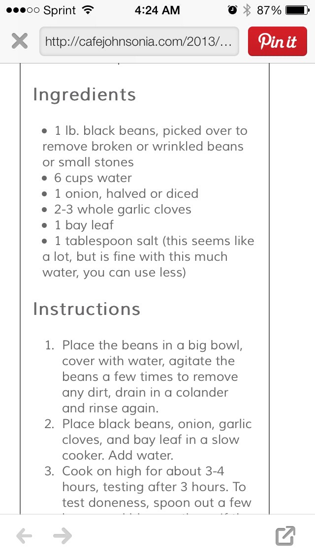 Easy & Delicious Slow Cooker Black Beans...