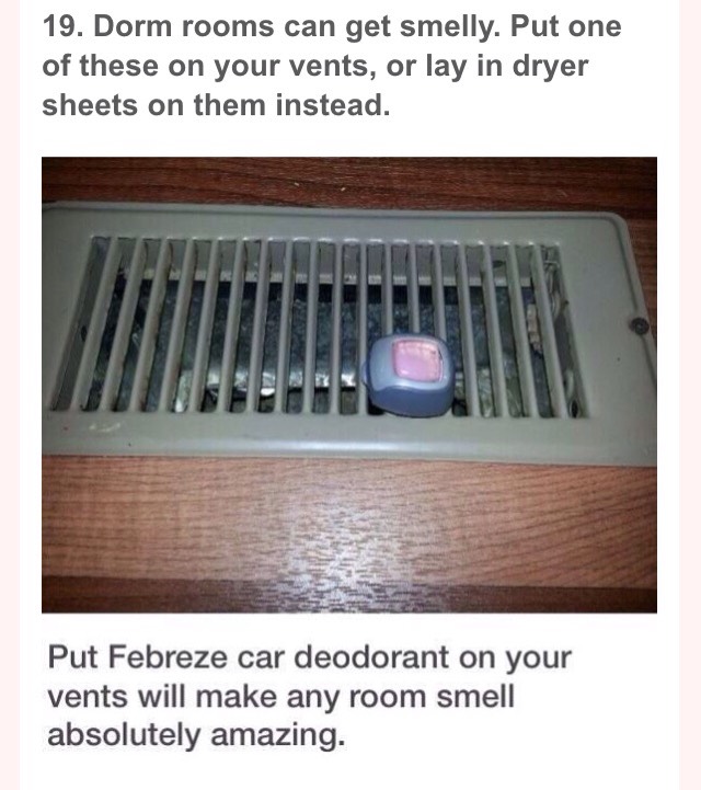 25 College Dorm Room Tips/Hacks