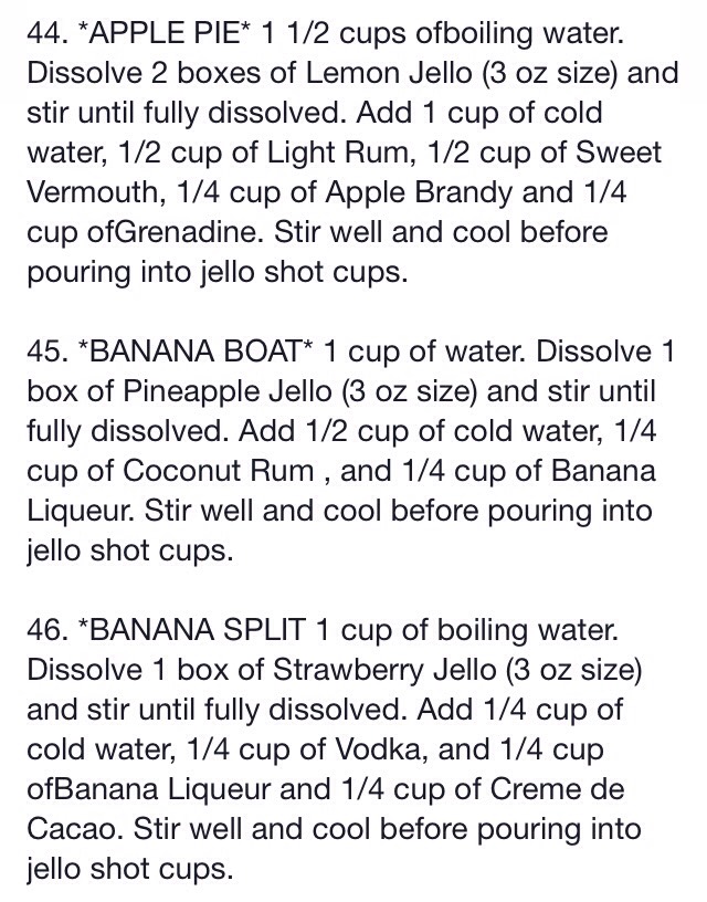 70 Jello Shot Recipes 🍸🍹