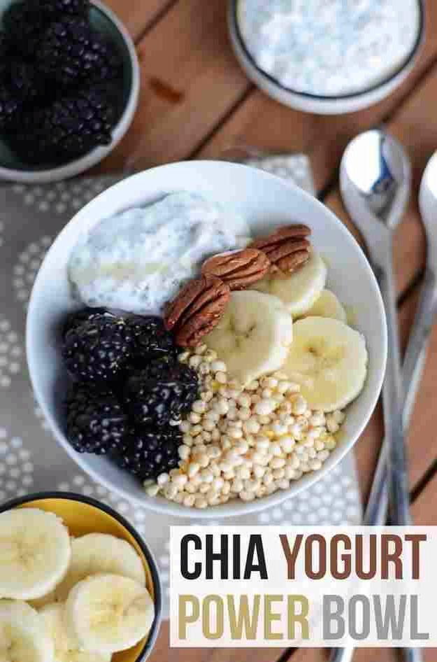 14. Chia Yogurt Power Bowl
