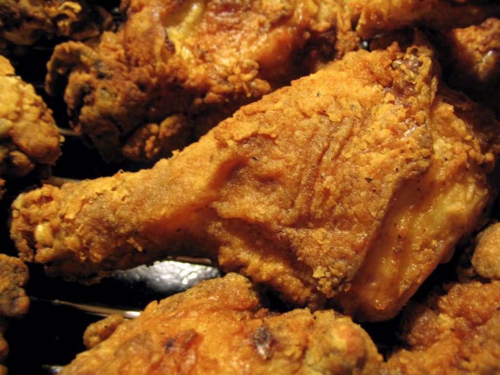 See these delicious fried chicken? Avoid eating these! These contain horrible fake hormones which will yes make your boobs grow but damage ur health! Plus they make ur thighs fat. So ur boobs don't rly look bigger