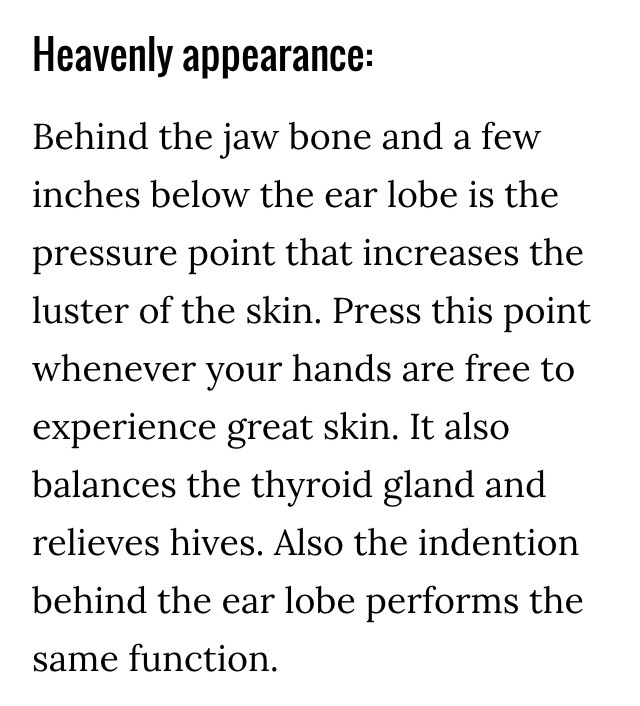 Pressing these points gives you CLEAR SKIN? 😱😱
