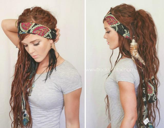 Tools & Supplies:
 head scarf // hair-ties // dry shampoo // teasing comb // coconut milk serum // a hair clip // hair spray