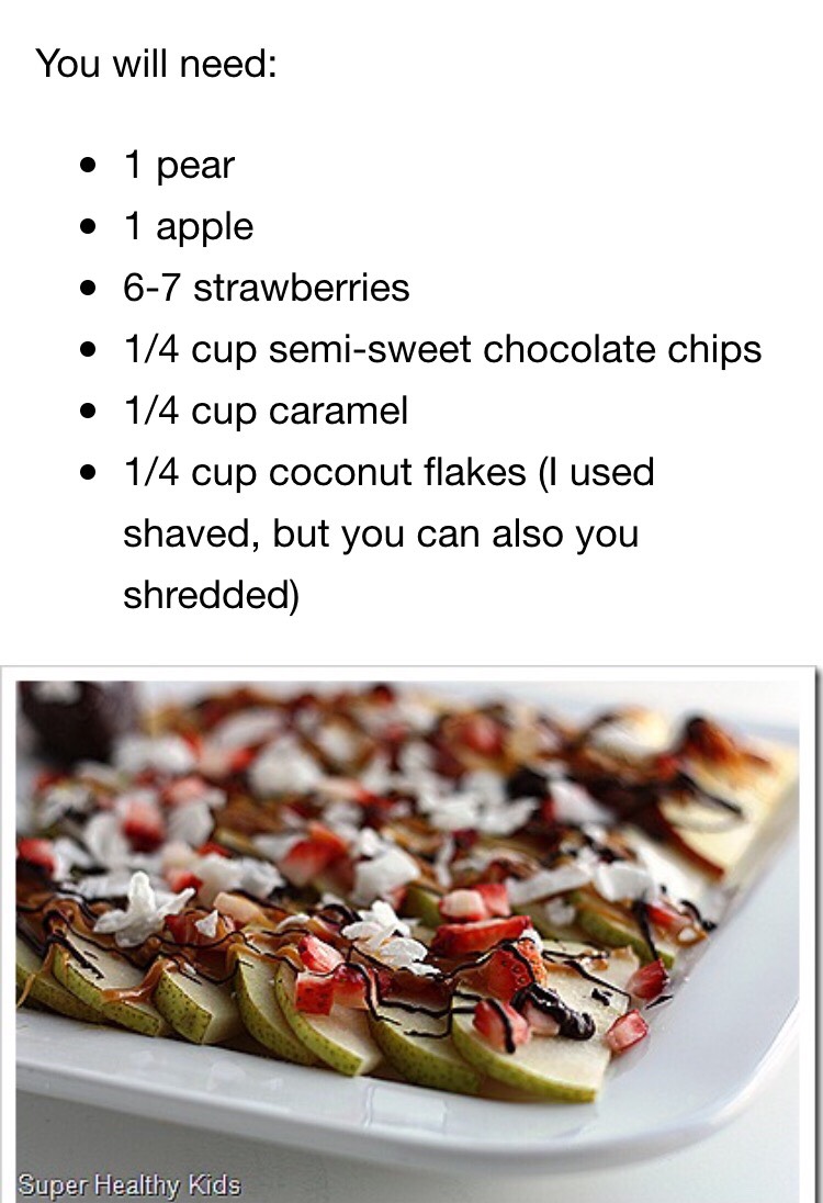 Fruit Nachos. A Sweet and Healthy Treat