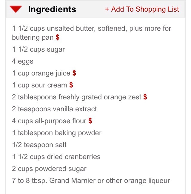 Cranberry Orange Bread 