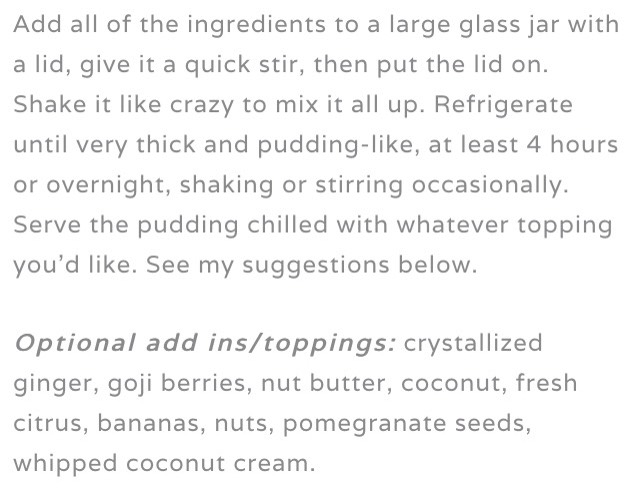 Chocolate Chia Seed Superfood Pudding