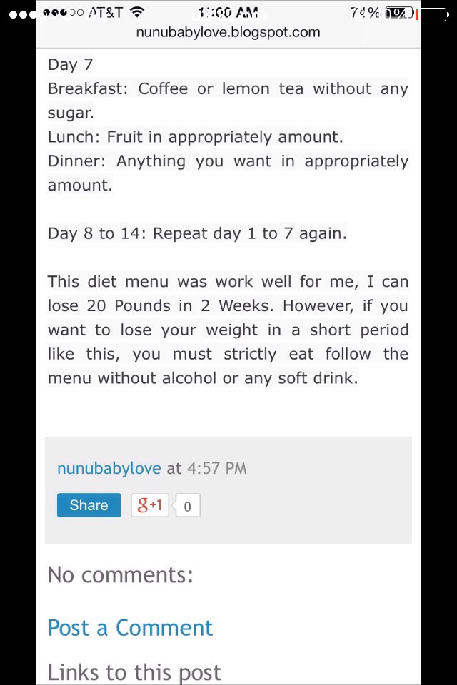 Diet Plan 🍎🍒🍌