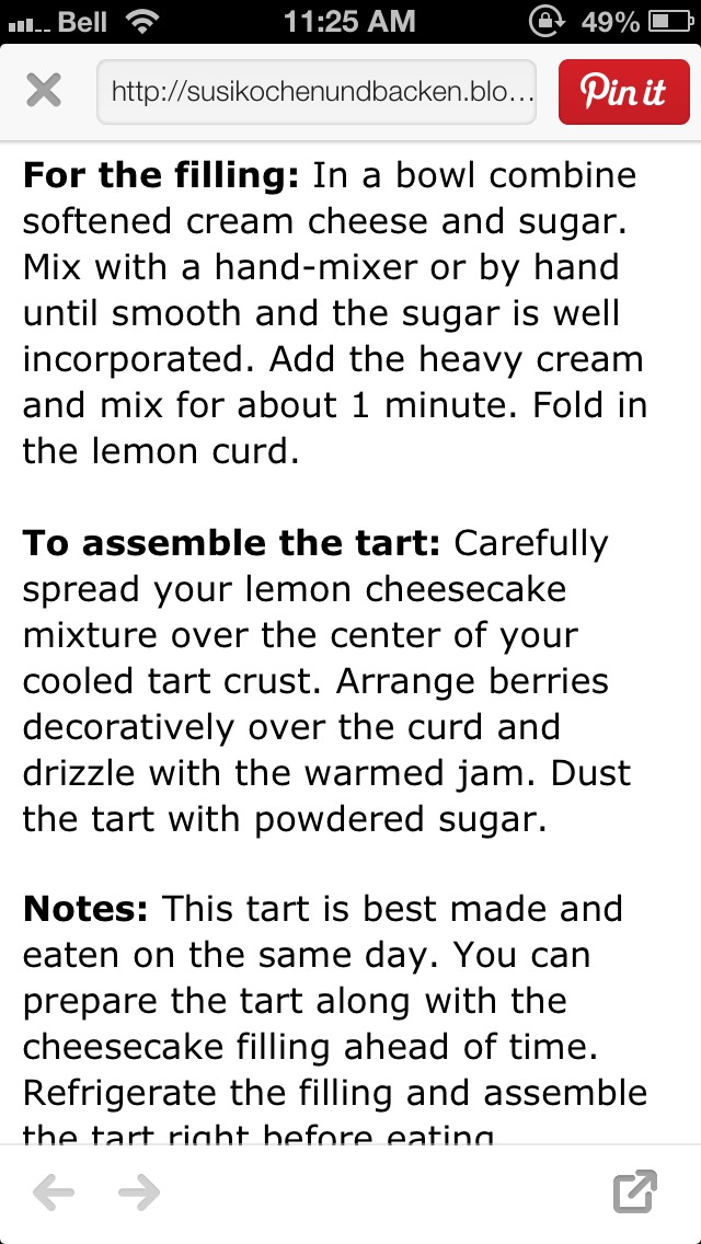 Rustic Lemon Raspberry Cheesecake Tart  