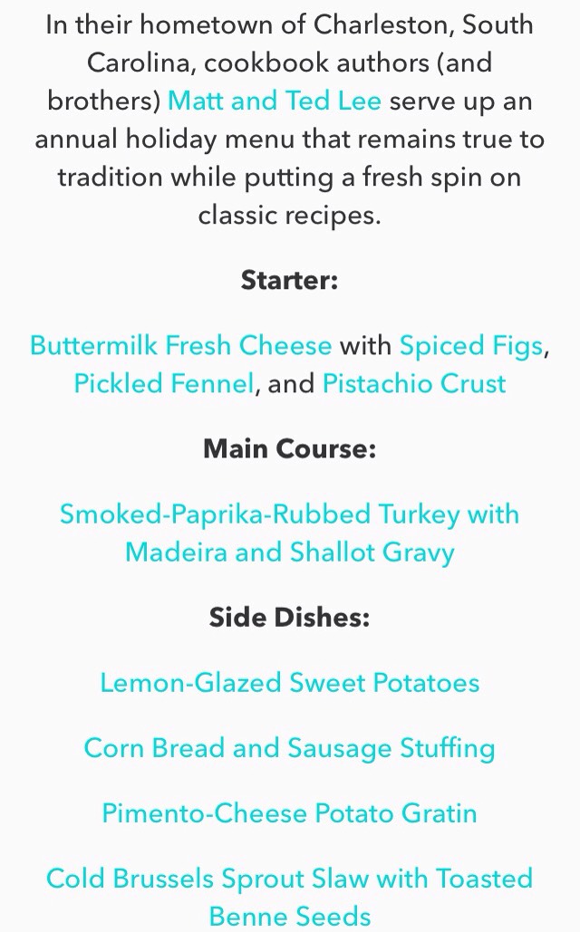 Thanksgiving Menu Plans #friendsgiving
