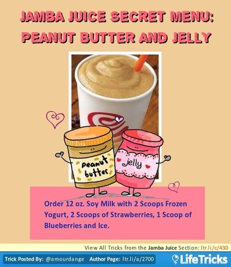 💟✨Jamba Juice Secret Menu & How To Order/ Make Them✨💟