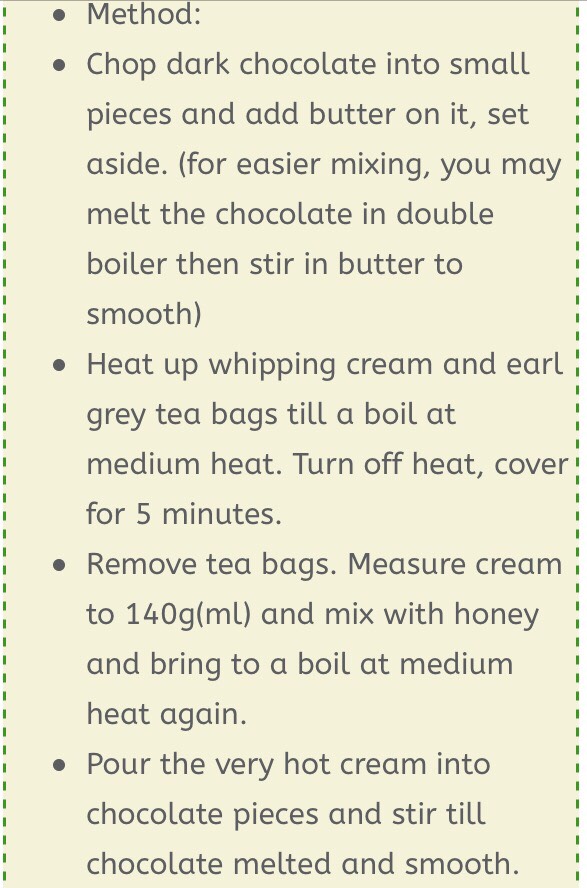 Earl Grey Chocolate 