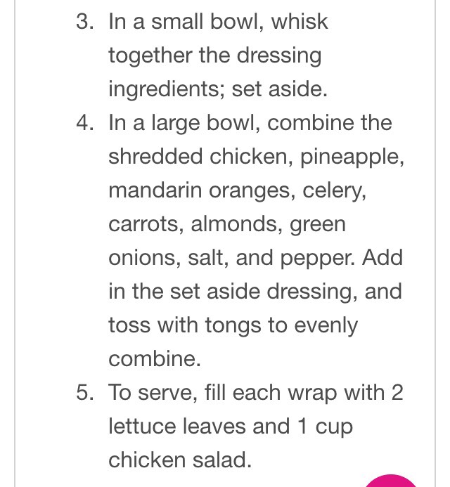 Pineapple Chicken Salad Wraps 