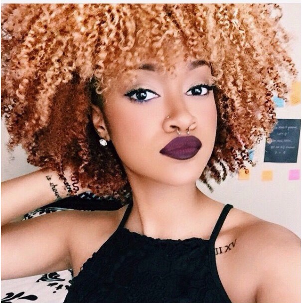 Dyed Hair on Dark Skin Girls / Colored Hair on Darker Skin