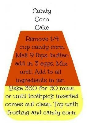 ๐๐Candy Corn Cake In A Jar๐๐