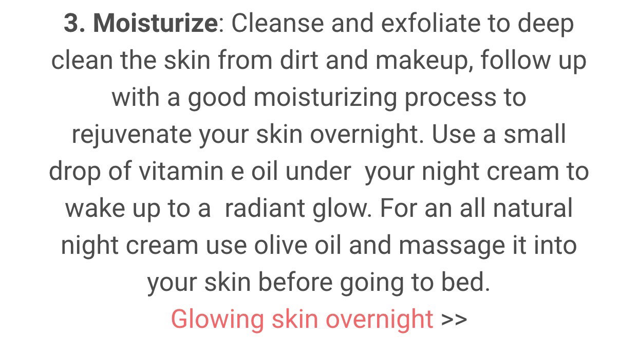 Overnight Beauty Tips😴
