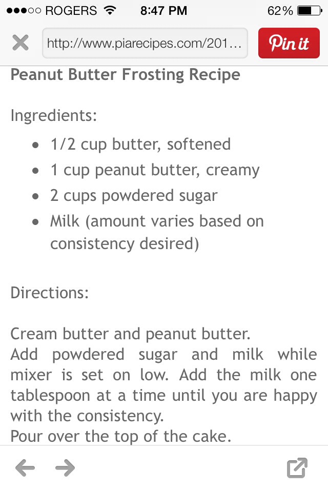 Peanut Butter Pound Cake With Chocolate Frosting