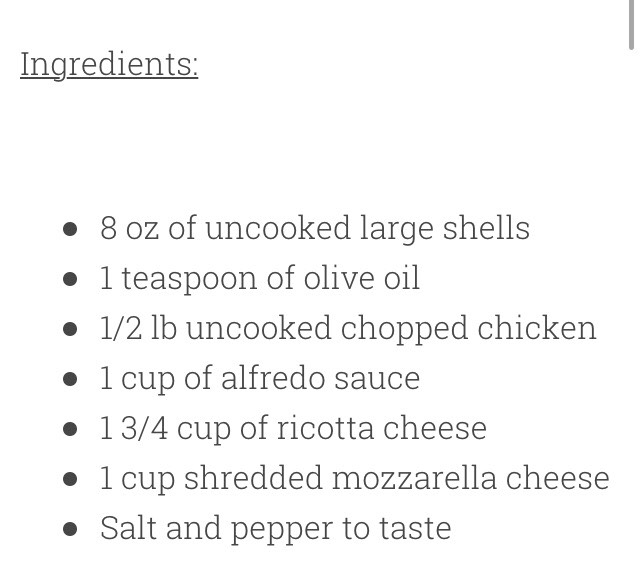 "Delicious Chicken Alfredo Stuffed Shells"