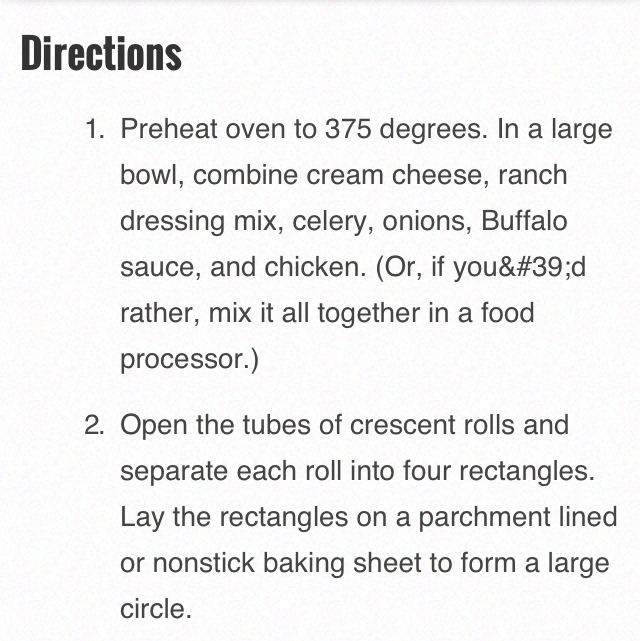 Buffalo Chicken Crescent Ring!! AMAZING!