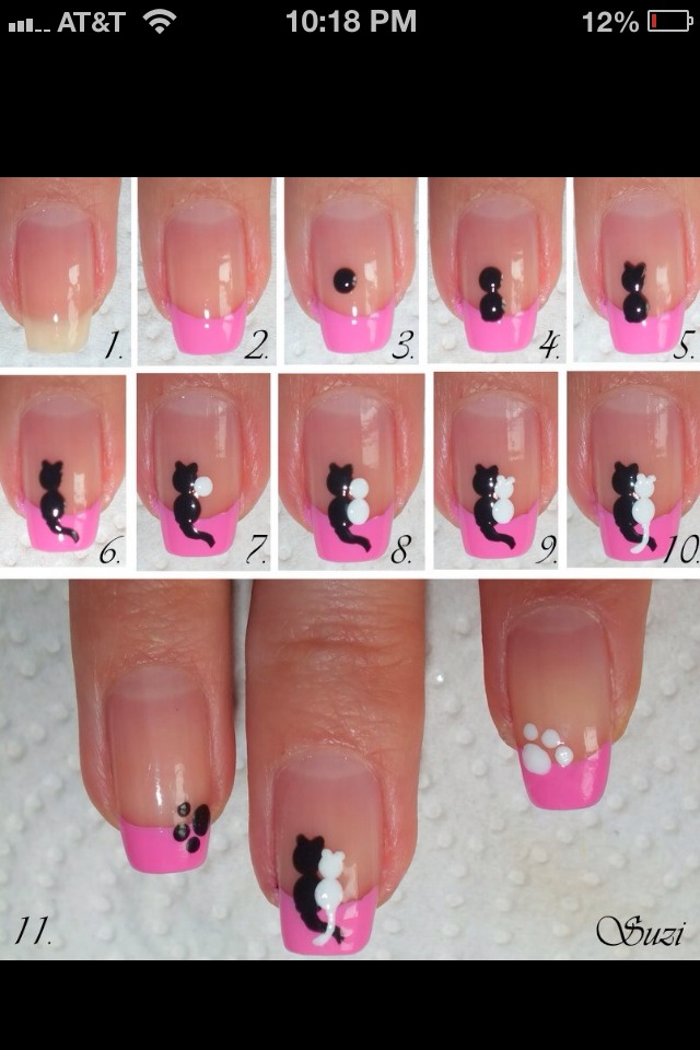 Awwwh! Aren't These Nails Purr-Fect? c: