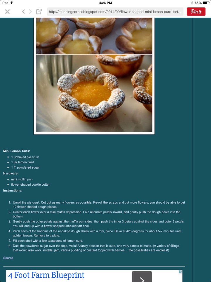 Mini Lemon Tarts