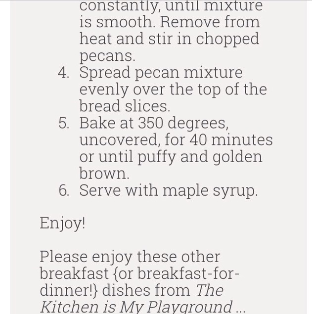 Overnight Prailine French Toast