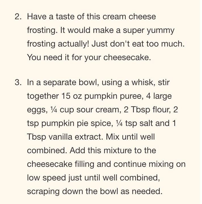Pumpkin Cheesecake Recipe 