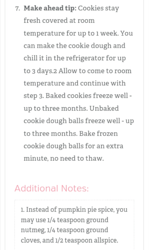 Cinnamon chip and pumpkin cookies