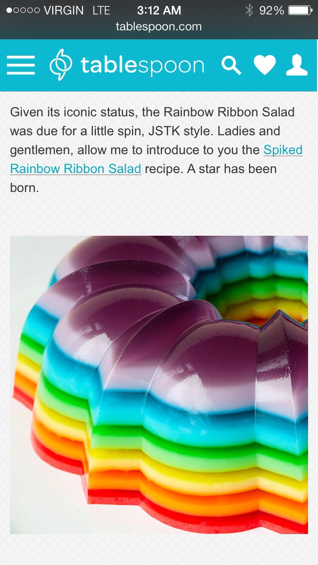 Jell-O shot Birthday Cake 
