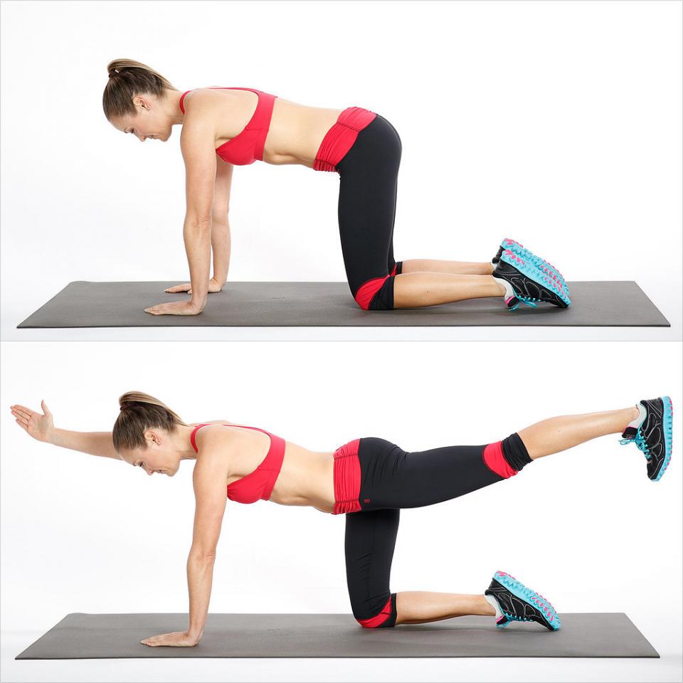 Circuit One: Bird Dog

Reps: 10 each side