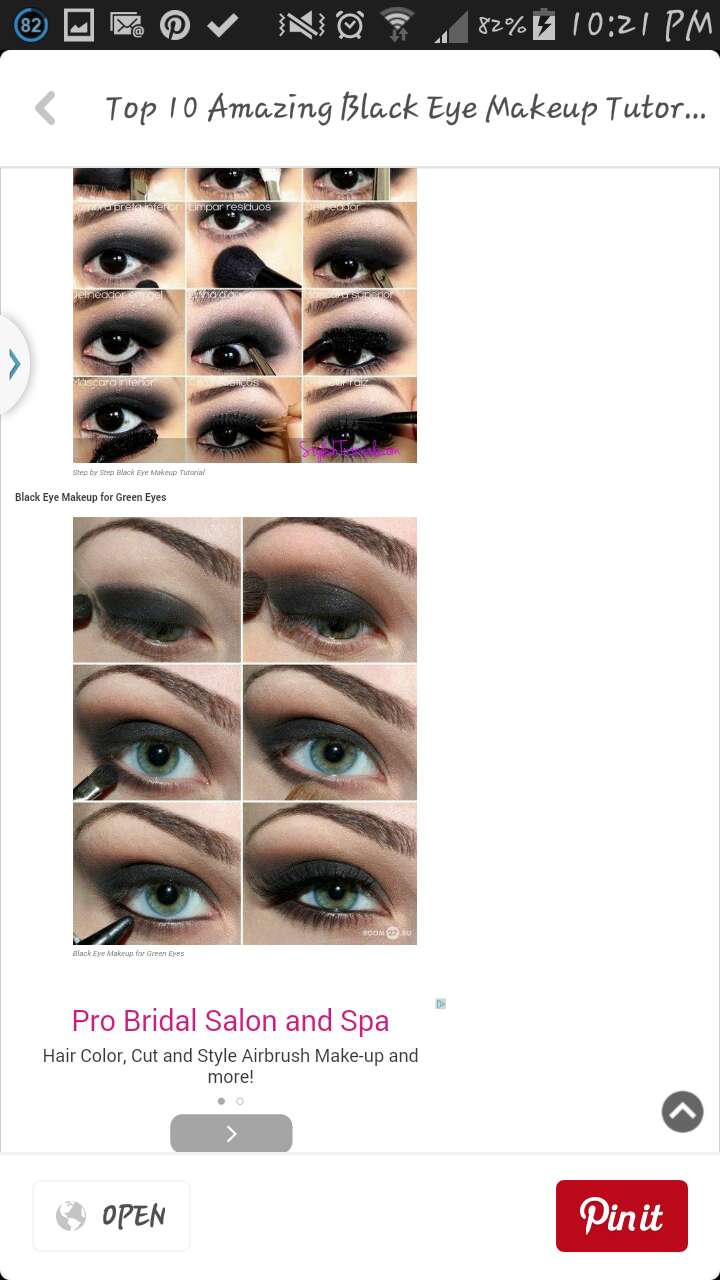 Top Ten Amazing Black Eye Makeup Tutorials!!!!!
