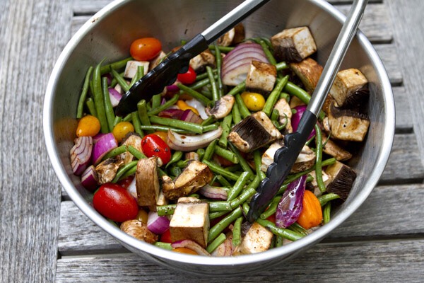 Grilled and Spiced Veggie Mix for a balanced diet.